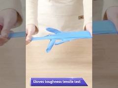 ถุงมือไนไตรแบบใช้แล้วทิ้ง สีน้ำเงิน M L XL 100 ชิ้น/กล่อง ถุงมือมือปลอดเชื้อ