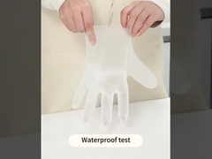 ถุงมือ TPE ที่ใช้ครั้งเดียวยืดหยุ่นสูง เพื่อการป้องกันแบบยืดหยุ่น