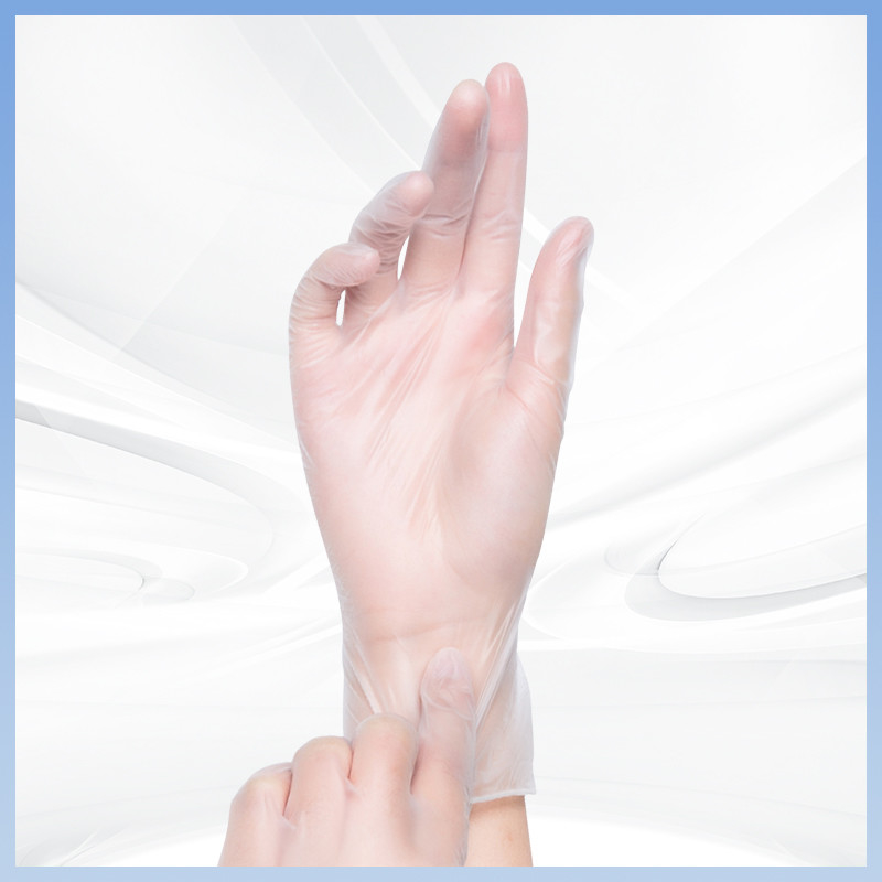 การป้องกันรอบด้าน ถุงมือ PVC แบบใช้แล้วทิ้งปกป้องมือของคุณ ให้คุณรู้สึกสบายใจมากขึ้น