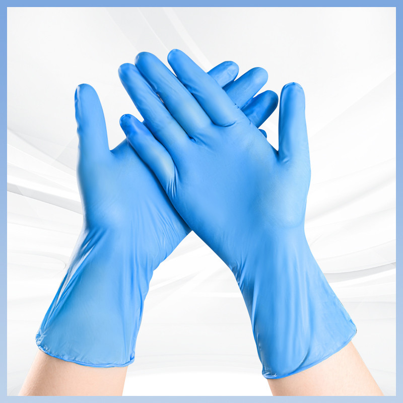 FDA ถุงมือ PVC ใช้ครั้งเดียว สําหรับสระว่ายน้ําที่ปลอดภัยและสะอาด สีน้ําเงิน